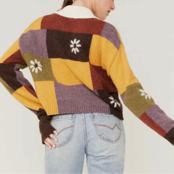 Patchwork Cardigan Sweater - Picture 2 of 4